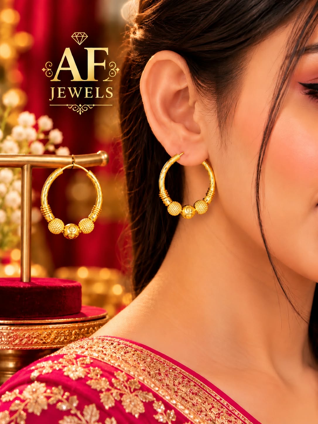 Gold polish Hoop waliya 04