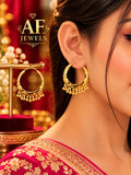 Gold polish Hoop waliya 06