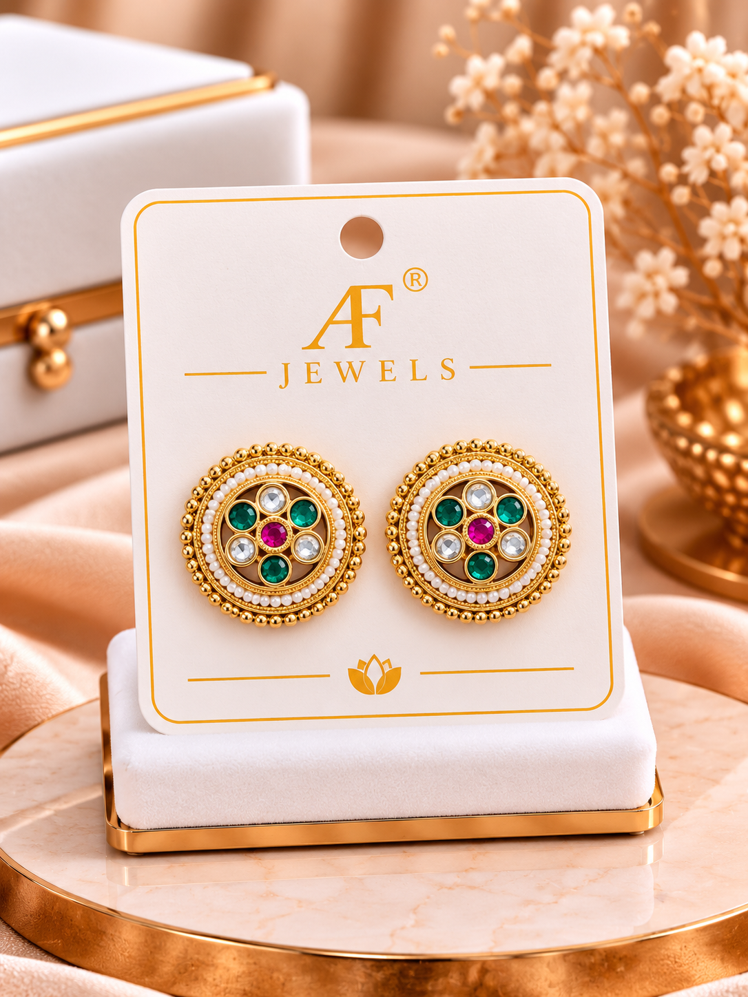 Antique polish Earrings 03
