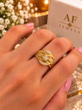 Micro Gold Ring size 8 nmbr- 01