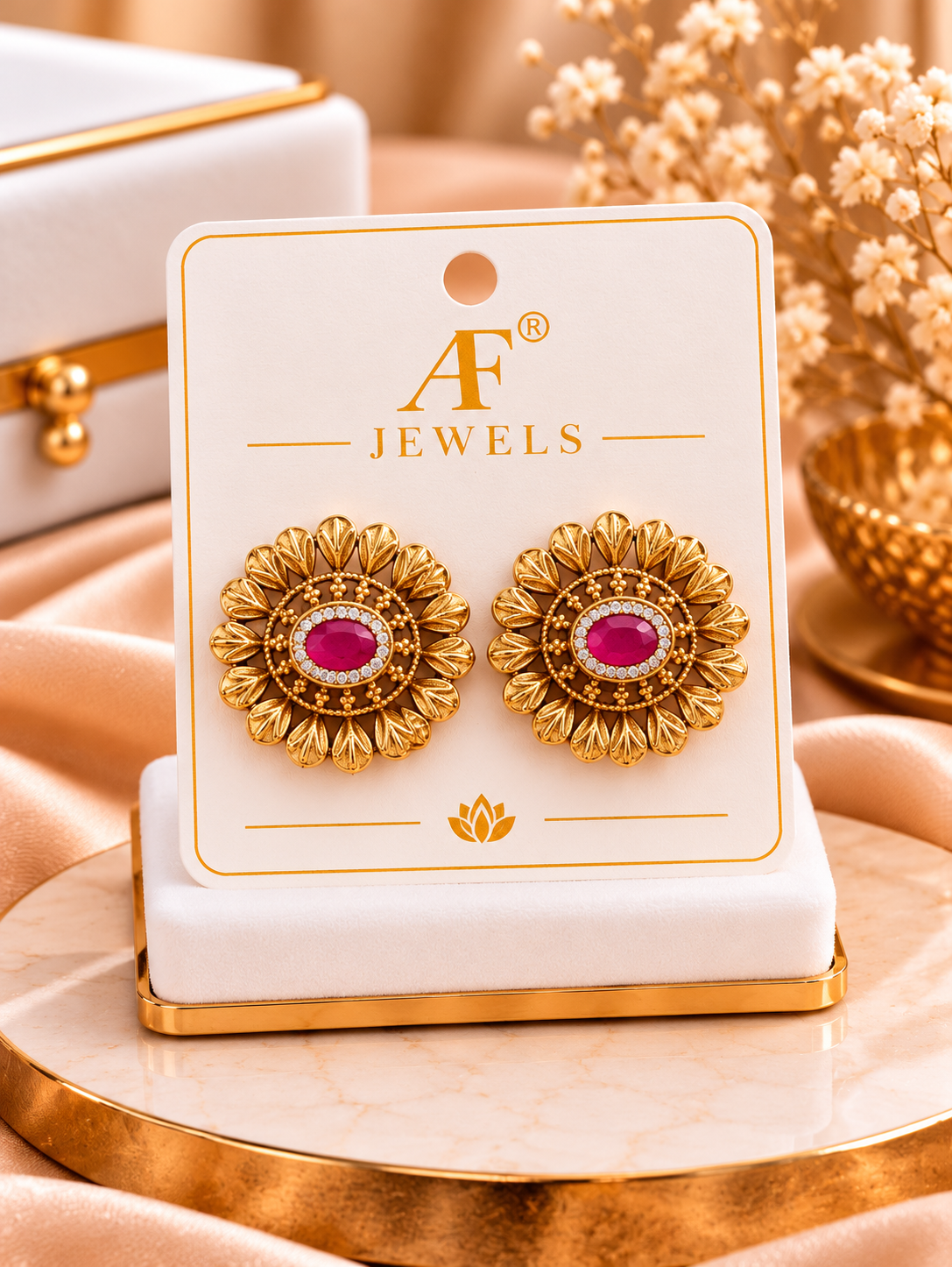 Antique Earrings ruby