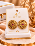 Antique Earrings Ruby 01