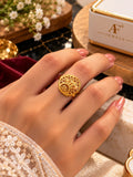 Micro Gold 8 Nmbr Ring size 017