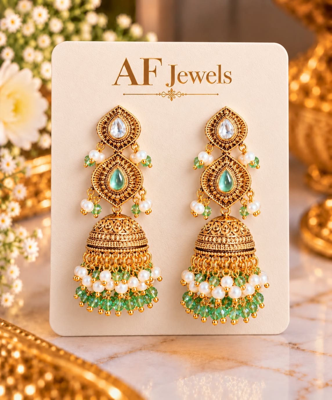 Jhumki Antique polish 06