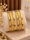 AF JEWELS Gold Plated Bangles -Design 02