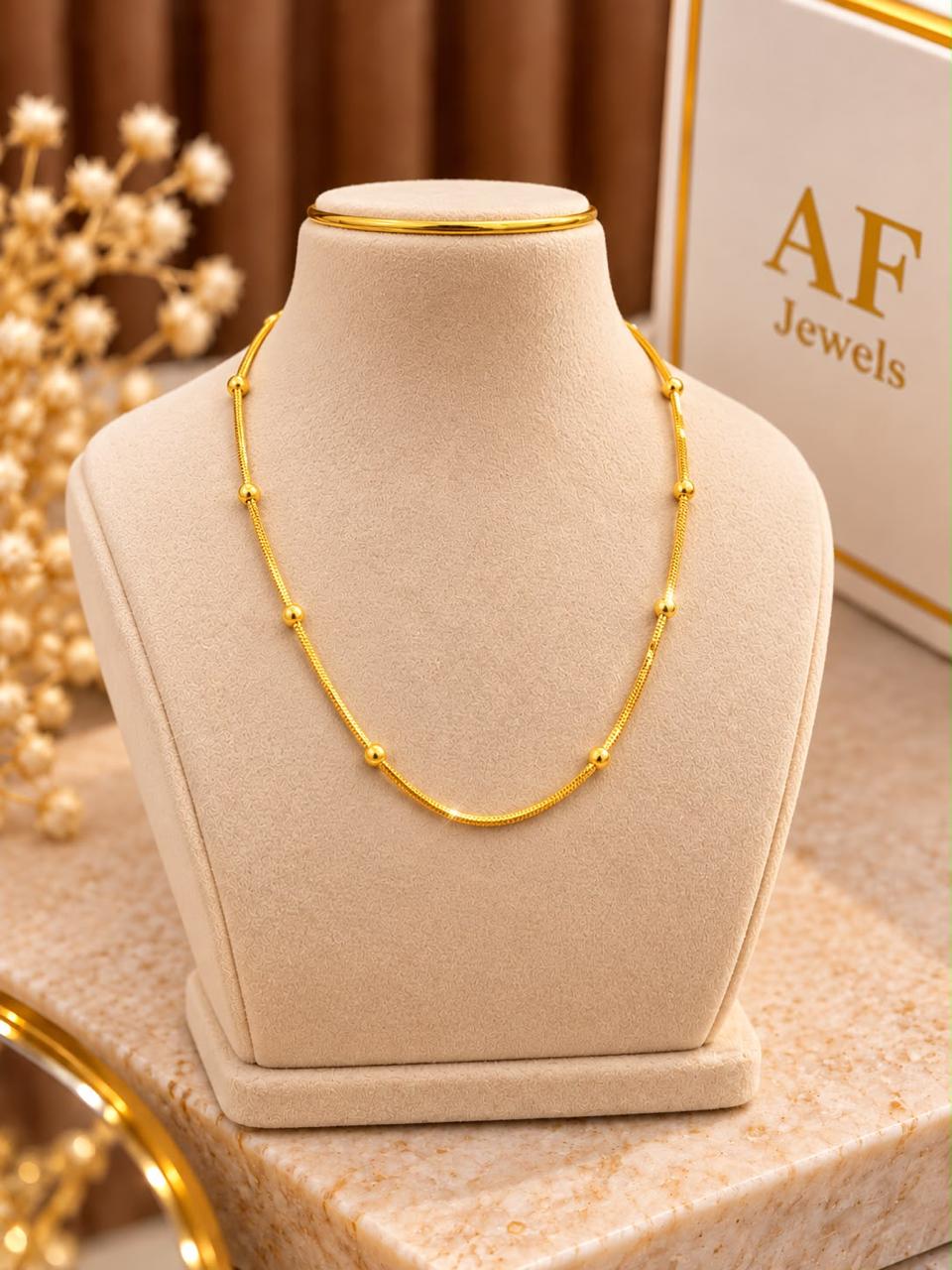 Micro Gold Matar mala chain