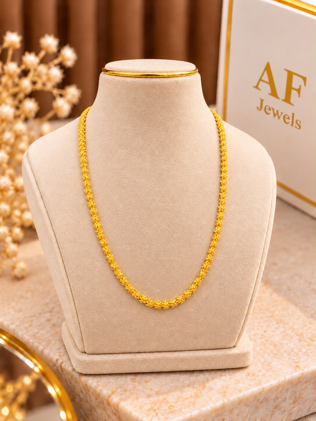 Micro Gold Makhi chain