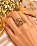 Antique Polish Ring Adjustable 07