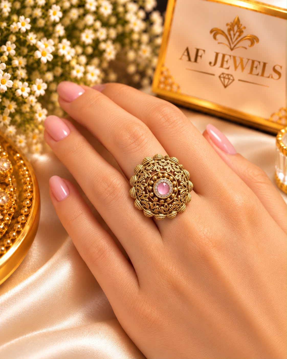 Antique Polish Ring Adjustable 09