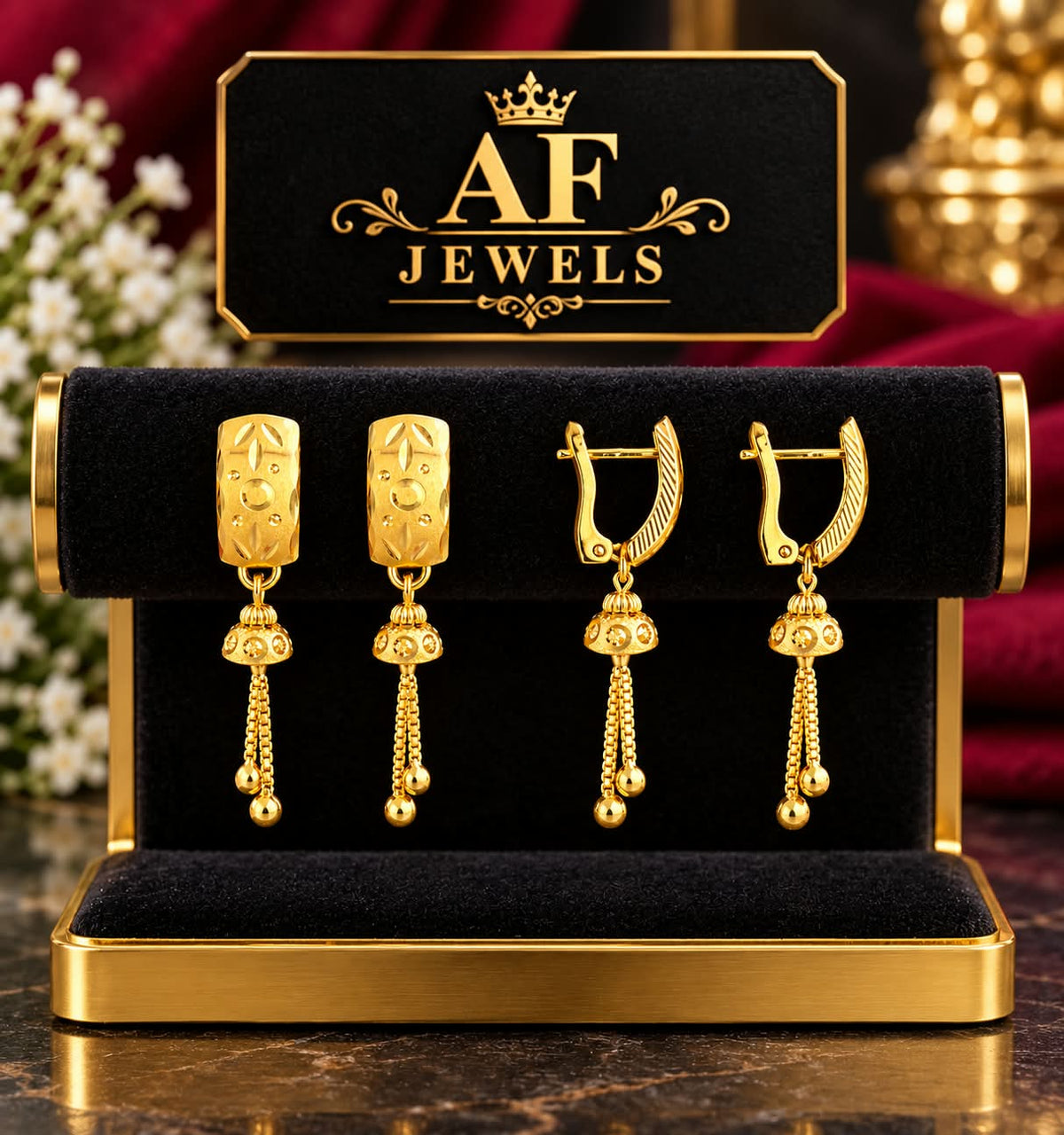Earrings Fish Lock Daily wear