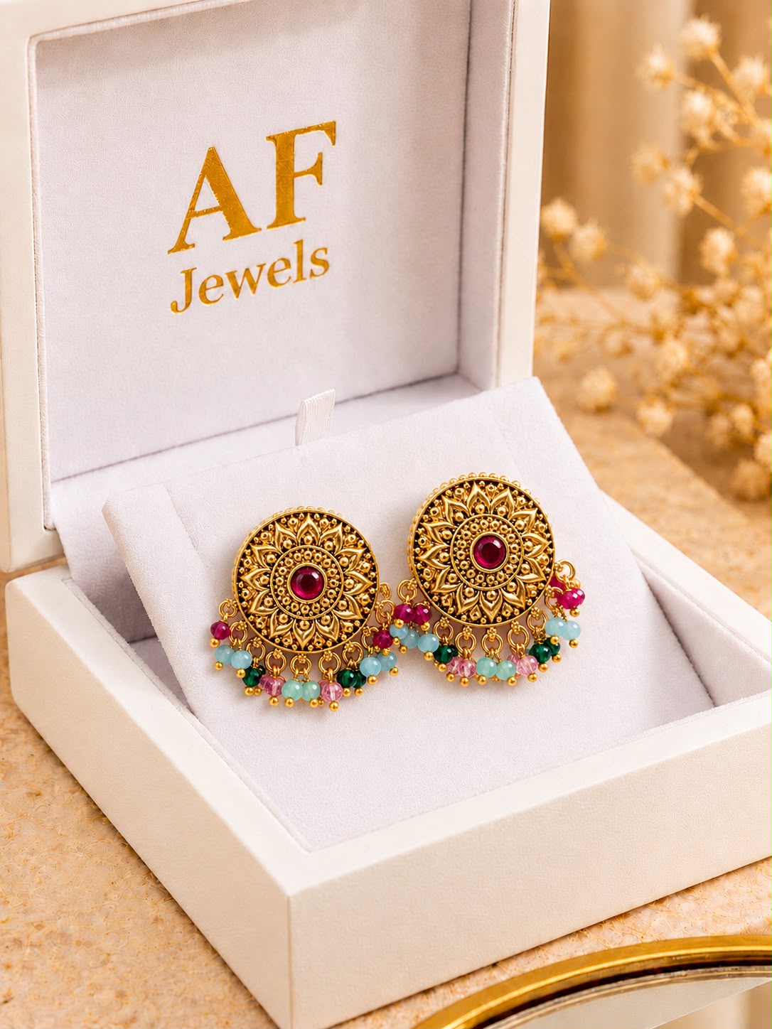Antique  Earrings 3 colour option