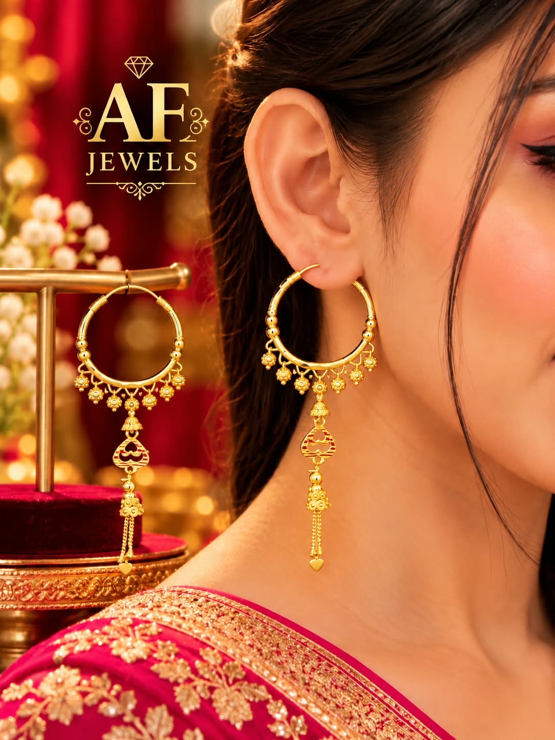 Gold polish Hoop waliya 08